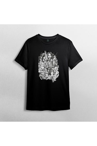 Pixxa Μοντέλο μπλουζάκι Lord of the Rings / Lord Of The Rings 100% Cotton Crew Neck - 9