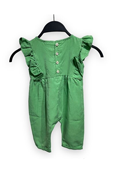 Pink Hippo Kids Κοριτσίστικη φόρμα με βολάν μανίκια και κουμπιά στην πλάτη