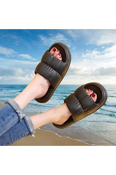 Sonimix Soelite Hm Model Unisex Ruffle Slide - Παντόφλες κήπου και παραλίας με μαλακή σόλα