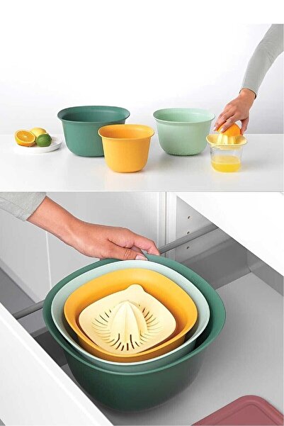 Mutfak Köşesi 5-piece Chef Mixing Bowl and Strainer Set