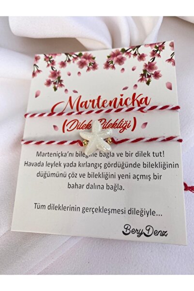 BeryDenz Marteniçka Ve Seramik Boncuklu Bileklik(kartlı)
