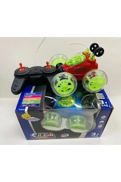 ismega Uzaktan Kumandalı 360 Dönebilen Pilli Işıklı Sesli Çılgın Akrobat Akro...