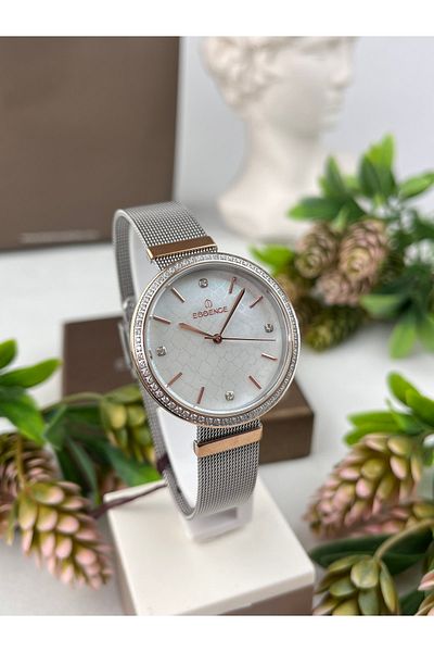 Essence 5 Atm Waterproof Wicker Women's Wristwatch - Mother of Pearl Dial