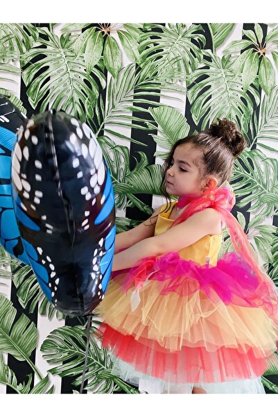 Tinypeople Gökkuşağı Renkli Tütü Abiye Elbise