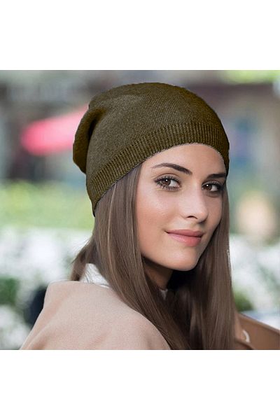 Kardelen Butik Denizli Elastic Thermal Beanie - Plain, Simple, Soft and Thin (For Women and Men)