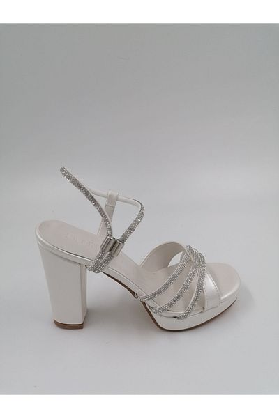 SOLMAZ Pantofi de seara cu platforma Cesa Pearl Stone