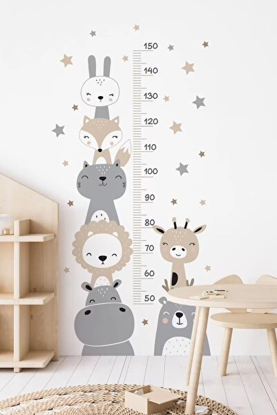 PANDA SOKAĞI Cute Friends - Children's Room Wall Sticker, Nursery, School, Kindergarten and Change the Air of Your Room