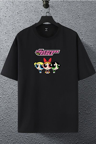 macklin Unisex Žene Muškarci Powerpuff Girls Štampano Oversize kroj T-shirt