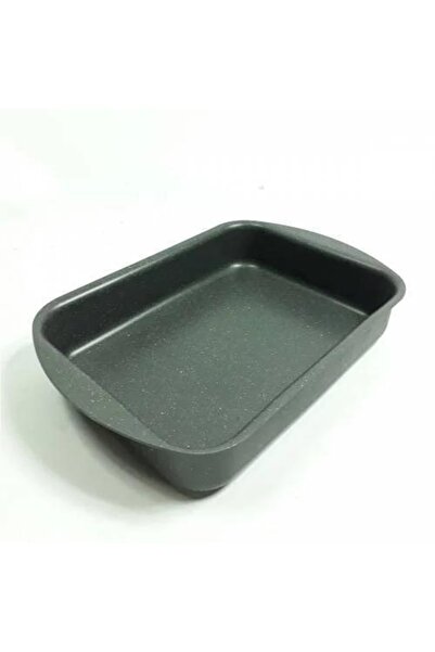 abnturk Granit Köşeli Tepsi Yanmaz Yapışmaz Dayanıklı 35x25 Yerli Fırın Tepsisi