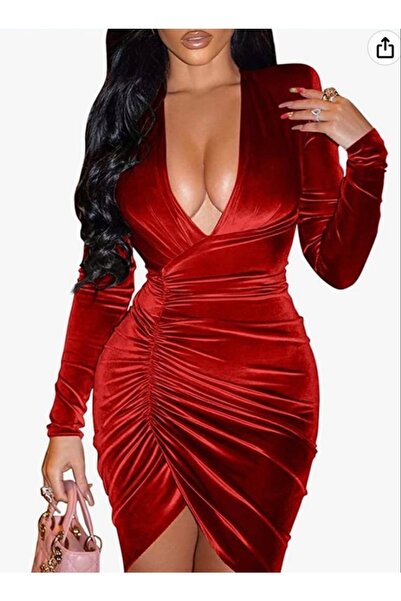 LAST POINT LİFE Μίνι φόρεμα από βελούδινο ύφασμα