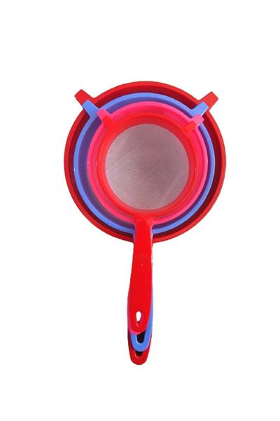 Doğuş Mutfak Plastic Milk Strainer 12-14-17-20 Cm Strainer Set of 4