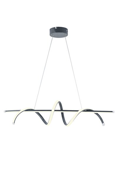 Dekorluna Pane Füme Modern Led Avize Beyaz Işık Salon Mutfak Oda Hol Ledli Avize Yemek Masası Led Avize