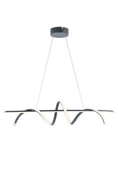 Dekorluna Pane Füme Modern Led Avize Beyaz Işık Salon Mutfak Oda Hol Ledli Avize Yemek Masası Led Avize