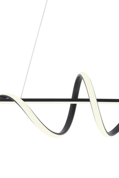 Dekorluna Pane Siyah Modern Led Avize Beyaz Işık Salon Mutfak Oda Hol Ledli Avize Yemek Masası Led Avize