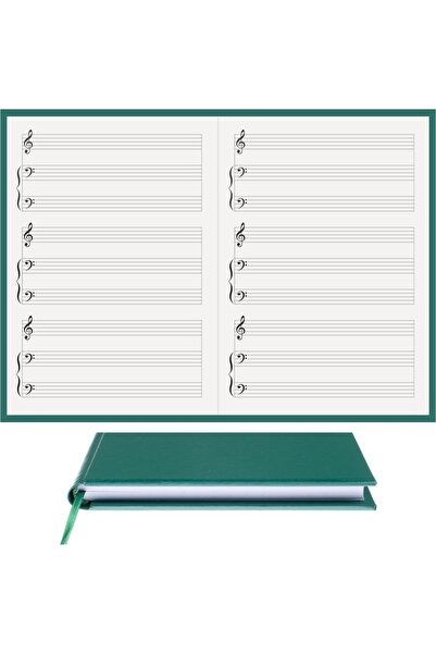 BİDEFTER مفكرة بيانو (صوتية، مفتاح FA مزدوج) 100% صناعة يدوية، خياطة يدوية، ج...