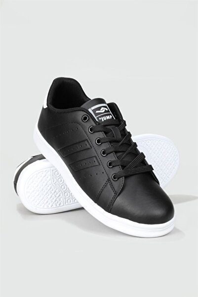 Jump 15306 Unisex Siyah Beyaz Ortopedi Yürüyüş Rahat Spor Ayakkabı