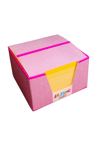 ELUX Yellow Cube Memo Pad 130gr8x8 (pink Box)