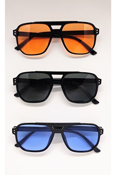 ModaLand Sergio Yeni Sezon Unisex Güneş Gözlüğü 3 Lü Fırsat Seti