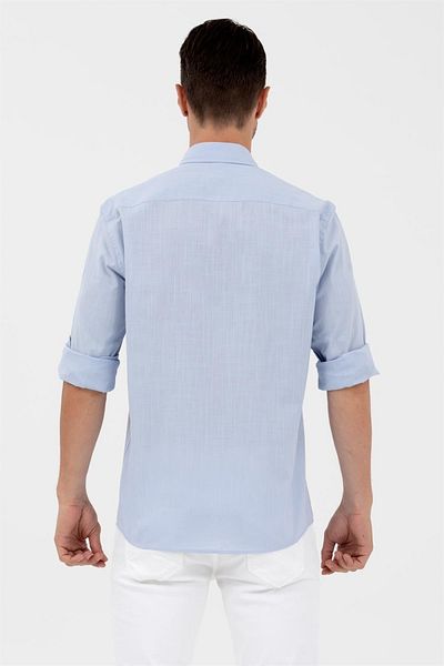 U.S. Polo Assn. US Polo Assn.Мъжка ленена риза - Enzogl023Y, U.Sleeve Model,1570318