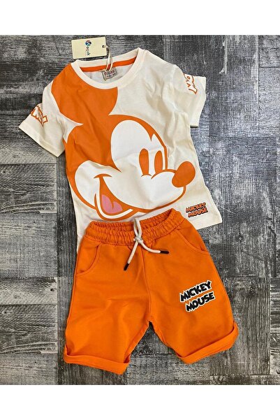 Keywest Šareni Mickey Mouse Štampano letnji unisex dečiji set -