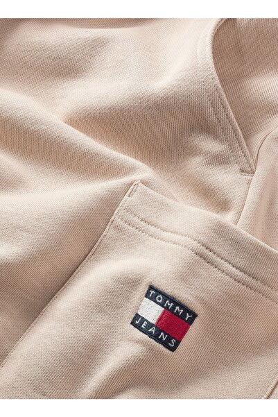 Tommy Jeans Standart Bej Erkek Sweat Şort Dm0dm16330acı_tjm Xs Badge Cargo Be