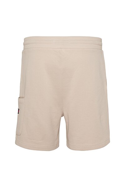 Tommy Jeans Standart Bej Erkek Sweat Şort Dm0dm16330acı_tjm Xs Badge Cargo Be