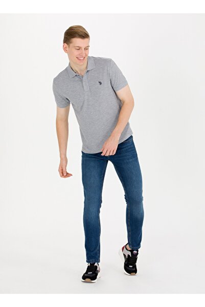 U.S. Polo Assn. Γκρι Melange Ανδρικό μπλουζάκι πόλο Gtp04ıy023