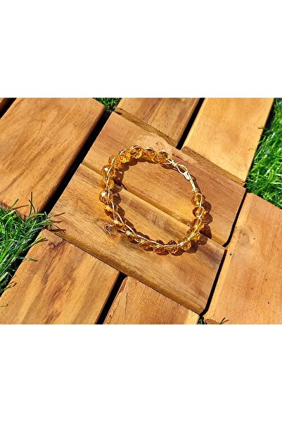 NadideKozmetik Crystal Stone Steel Bracelet