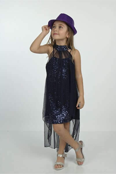 Nacar Kız Çocuk Gösteri Kıyafeti Elbise Tek Bütün