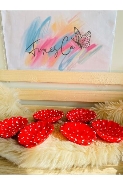 VioletKonseptt Kahve Yanı 6 Lı Istridye Sunumluk Set