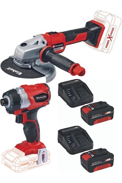 Einhell Te-ci 18 Li Bl Vidalama Axxio 18/150 Avuç Taşlama 2x4.0ah Kömürsüz Set