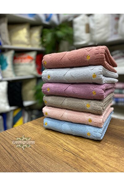 by ballı biocotton Набір вишитих килимків для ніг, 6 штук, 100% бавовна, висока якість, розкішний весільний набір, розмір 50x70