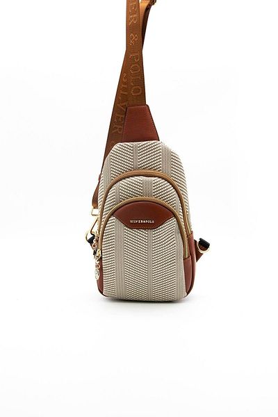 Silver Polo Two Compartment Women's Body Bag 959 M132 37555 Beige Matte Tile