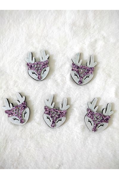 damlakids Felt Figure Gazelle Purple 5 Pieces
