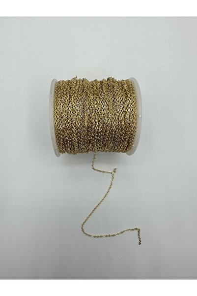 Egem aksesuar سلسلة سوار وقلادة بدون تشويه مطلية بالذهب 100 متر