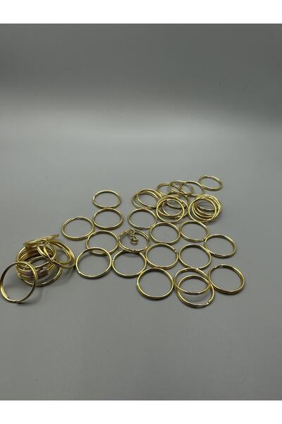 Egem aksesuar Χρυσός/κίτρινος δακτύλιος μπρελόκ 50 τεμαχίων 1ος Ποιότητα