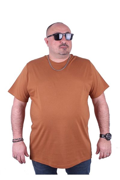 Starbattal Mink Large Size Basic T-Shirt 11100