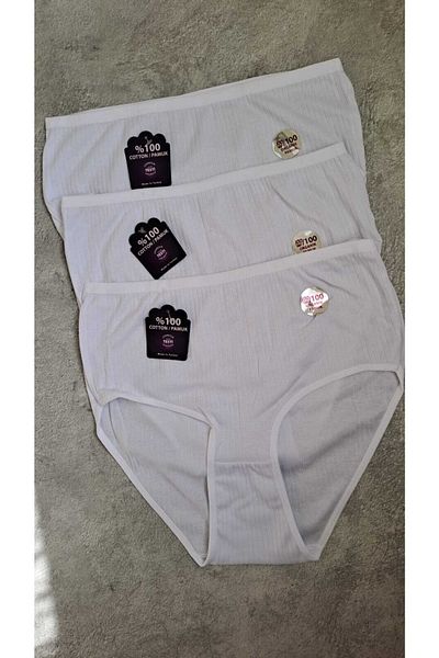 NARIYA Women's Panties High Waist 100% Cotton Bato 3-Piece 3 Piece Panties Comfortable Daily Underwear Underwear