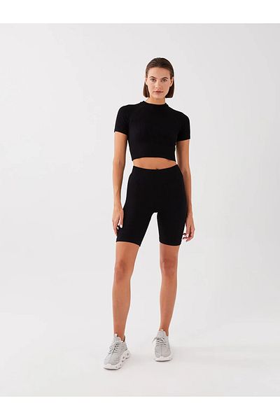 LC Waikiki Nahtlose Sport-Leggings für Damen mit elastischem Bund und einfarbig