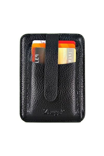 Zenga Men's Leather Wallet Portable Card Holder