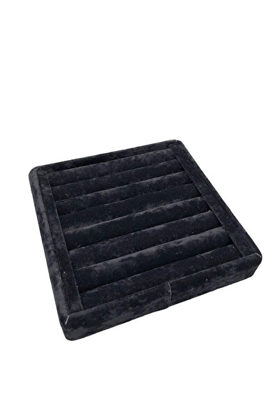 Aydın Decor Yeni Yerli Ufak Boy Süet Sosisli Siyah Yüzük Standı (AYDİNDECOR)