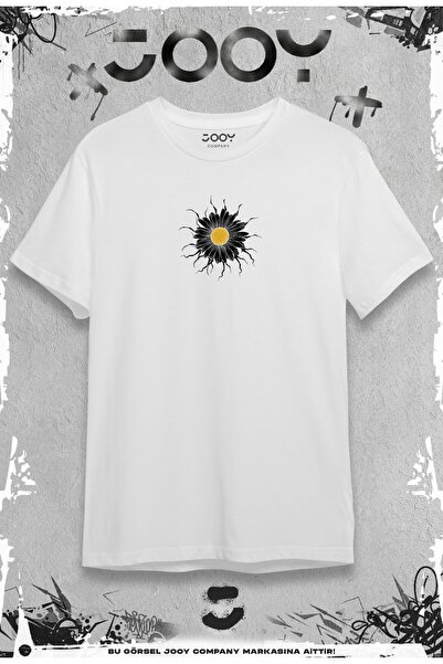 Jooy Company Strength Flower Дизайн Біла Oversize футболка