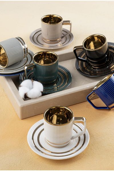 ACAR Kaı-22-0094 Julia 6-Person Coffee Cup Set Mixed