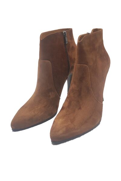 DUYGUSHOESBAG Süet Kadın Topuklu Bot