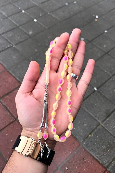 Newa Jewellry Mărgele de rugăciune din pulbere de culoare mixtă chihlimbar