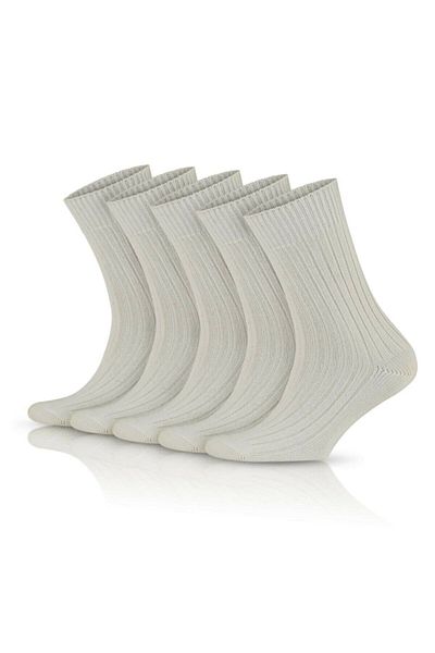 Pallmali Bio Natural Cotton 5 Pairs Pre Washed Seamless Unisex Socks 3103