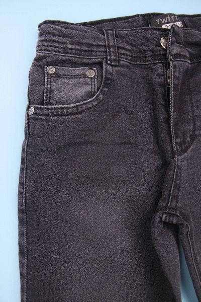 Twitter Lycra Adjustable Waist Slim Fit Smoked Boy Denim Jeans Jeans