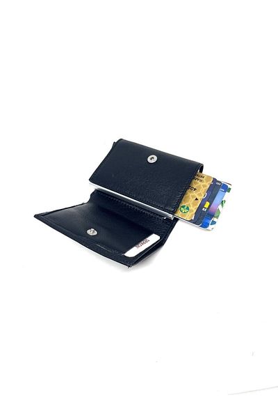 DERKON Genuine Leather Wallet with Smart Mechanism
