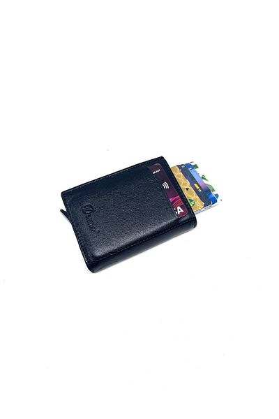 DERKON Genuine Leather Wallet with Smart Mechanism