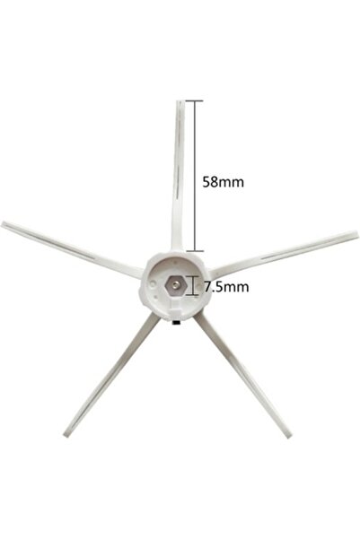 srfn ticaret Xiaomi Roborock S51 - Perie albă pentru aspirator robot cu 5 brațe (2 bucăți)